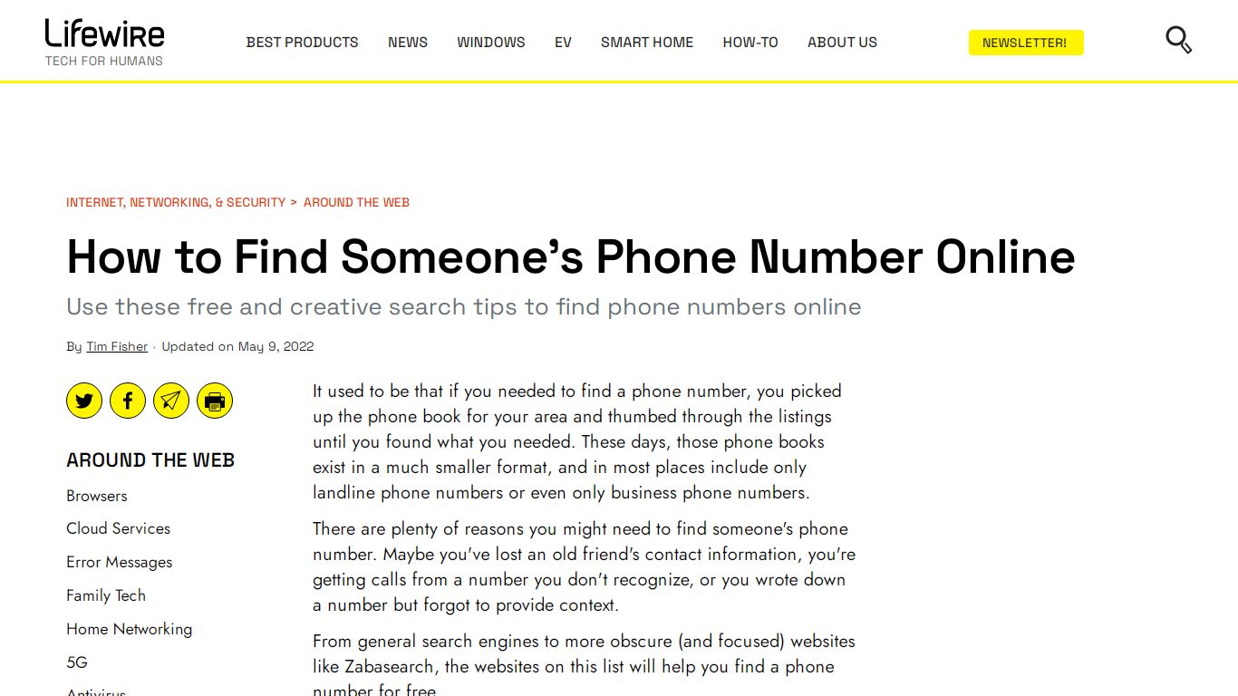 How to Find Someone's Phone Number Online - Lifewire